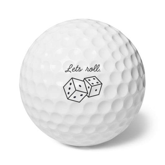 “Let’s roll” Golf Balls, 6pcs